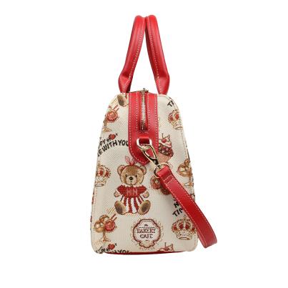 Henney Bear Henkeltasche rot/multicolor
