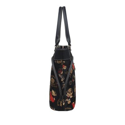Henney Bear Shopper schwarz/multicolor