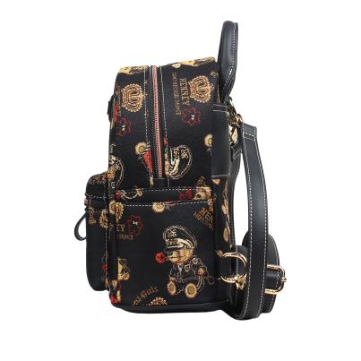 Henney Bear Rucksack schwarz/multicolor