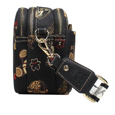 Henney Bear Umhängetasche schwarz/multicolor