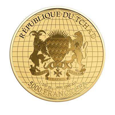 Goldmünze "Helvetia 1886" 1/200 oz.