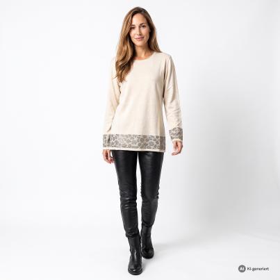 Kernig by Sarah Kern Pullover Leo beige melange