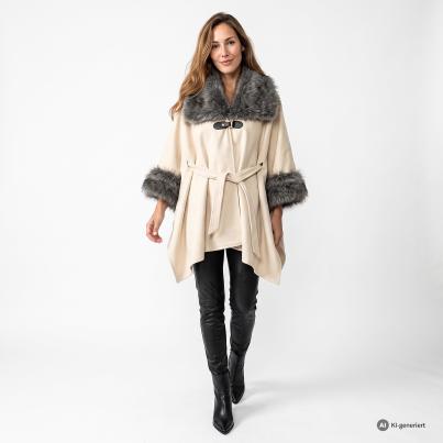 KERNIG by Sarah Kern Poncho sand