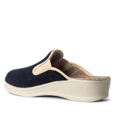 SANITAL LIGHT Damenhausschuh blau/beige