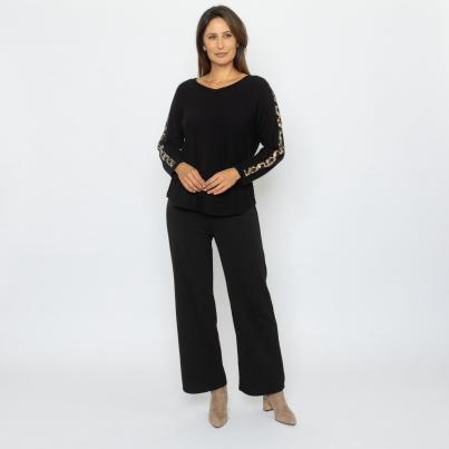 Signature Collection by H. S. Pullover schwarz
