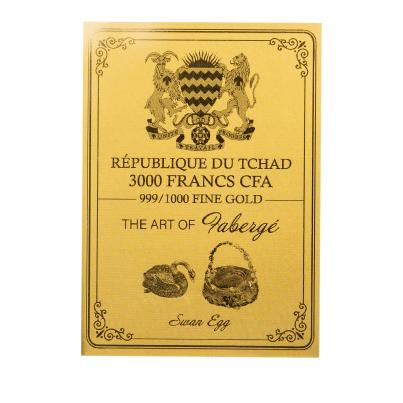 Goldbarren "The Art of Fabergé - Swan Egg"