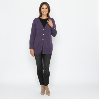 TRENDS by J. Leibfried Longcardigan violett