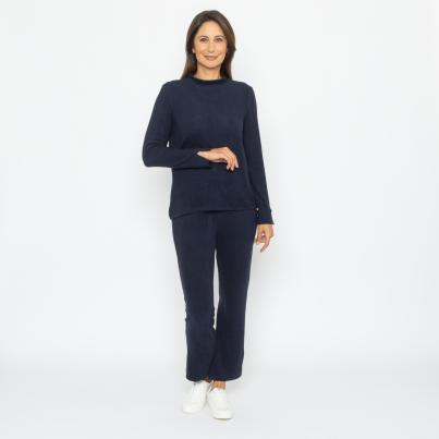 Lounge Collection by H.Schuberth Flauschhirt navy