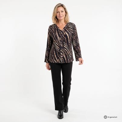TRENDS by J. Leibfried Plisseebluse multicolor