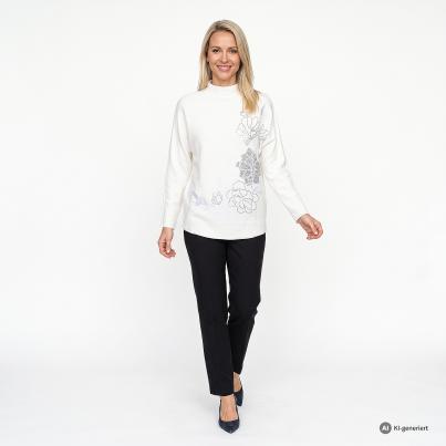 CHRISTIAN MATERNE Damen-Pullover offwhite