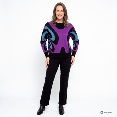 CHRISTIAN MATERNE Damen-Pullover multicolor