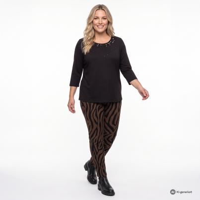 sophistical Women Jeggings schwarz/braun