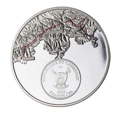 Kamerun Glacier Express 2025, 5 oz..Silber
