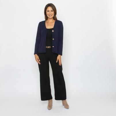 Signature Collection by H. S. Cardigan navy