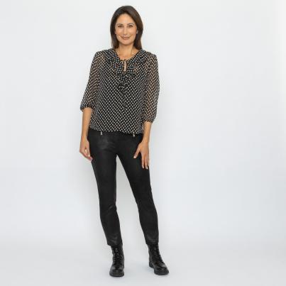 Signature Coll. by H. S. Bluse schwarz/offwhite