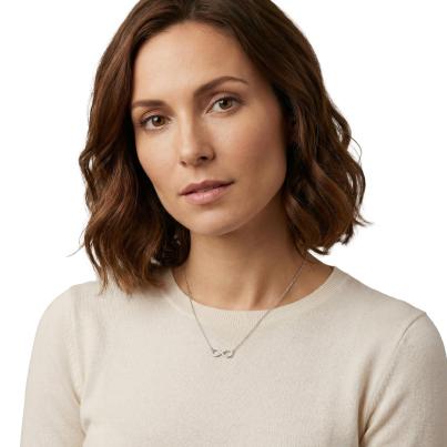 amor Infinity Mittelteil-Collier 925 Silber