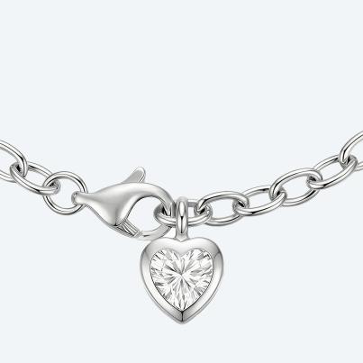 amor Armband 925 Silber rhodiniert Zirkonia