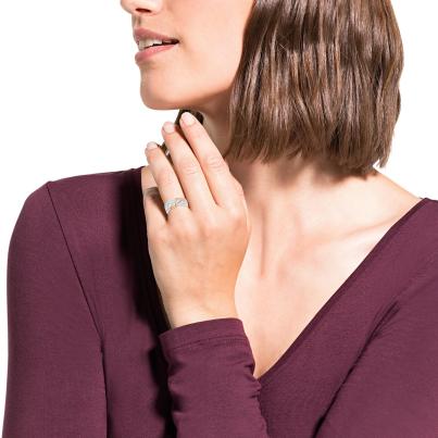 amor Ring 925 Silber bicolor Zirkonia