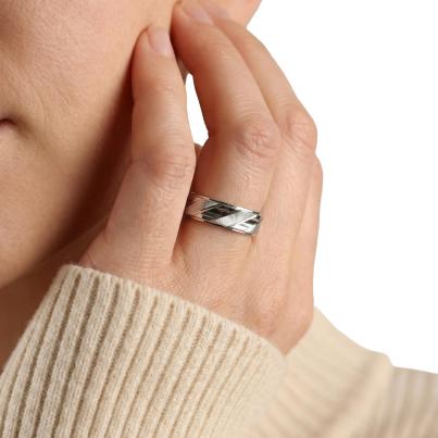amor Ring 925 Silber rhodiniert