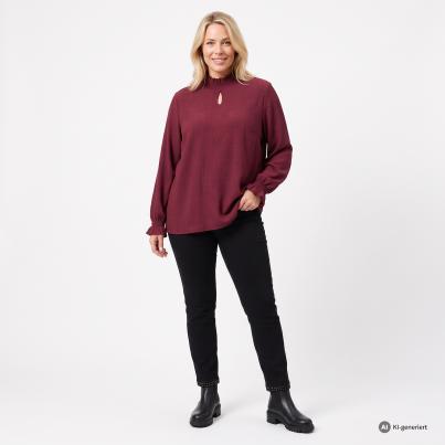 sophistical Women Blusenshirt bordeaux