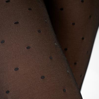 Thermostrumpfhose mit Pünktchen schwarz
