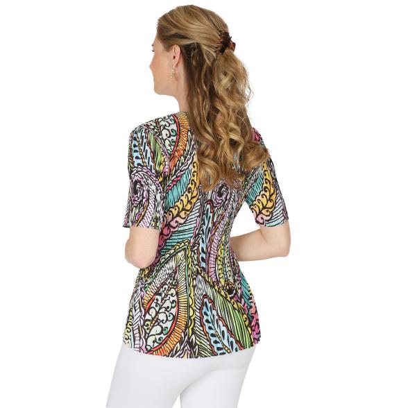 Jeannie Damen-Plissee-Shirt multicolor - 104553900000 - 2 - 588px