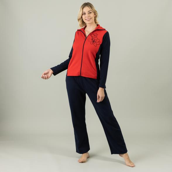 Homewear by BLUE SEVEN Damen Sweatjacke marine/rot - 105310000000 - 2 - 588px