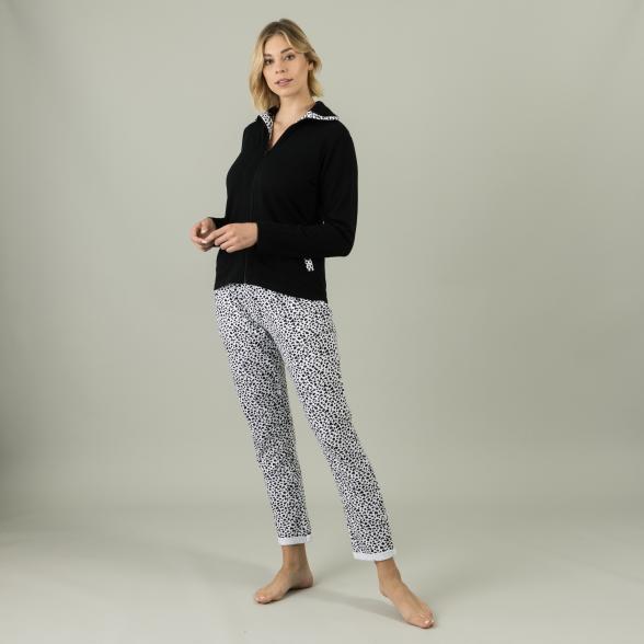 Homewear by BLUE SEVEN Damen Sweatjacke schwarz 38 - 105310100001 - 2 - 588px