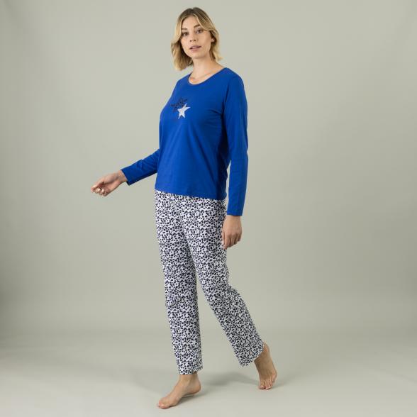 Homewear by BLUE SEVEN Damen Pyjamashirt royalblau - 105310900000 - 2 - 588px