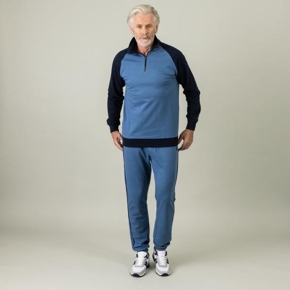 Homewear by BLUE SEVEN Herren Sweathose blau - 105314600000 - 2 - 588px
