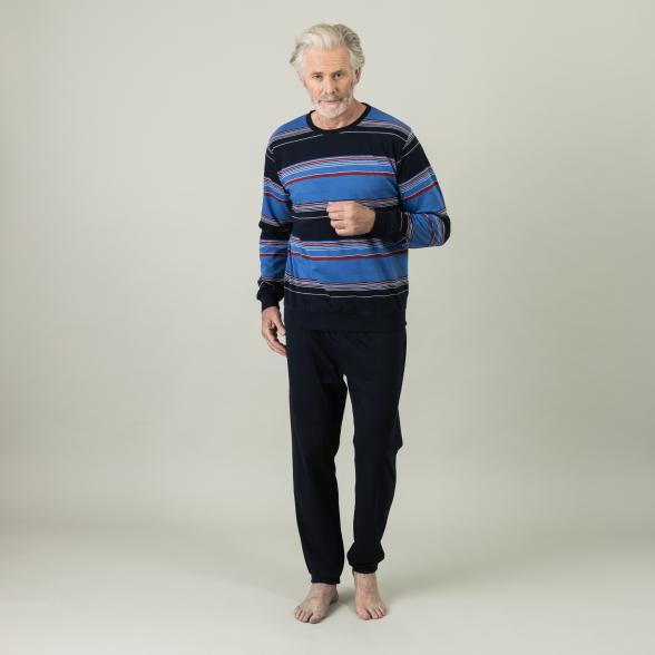 Homewear by BLUE SEVEN Herren Pyjamashirt blau M - 105315100001 - 2 - 588px