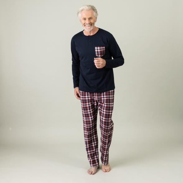 Homewear by BLUE SEVEN Herren Pyjamashirt, marine - 105315500000 - 2 - 588px