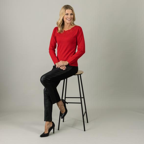 TRENDS by J. Leibfried Damen-Pullover, rot - 105327600000 - 2 - 588px