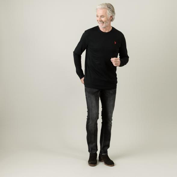 U.S. POLO ASSN. Herren Langarmshirt schwarz 3XL - 105330200005 - 2 - 588px