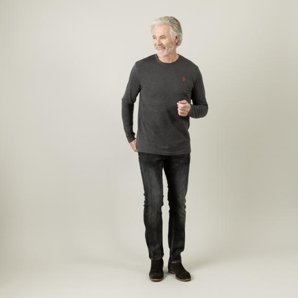 U.S. POLO ASSN. Herren Langarmshirt, anthrazit 3XL - 105330400005 - 2 - 588px