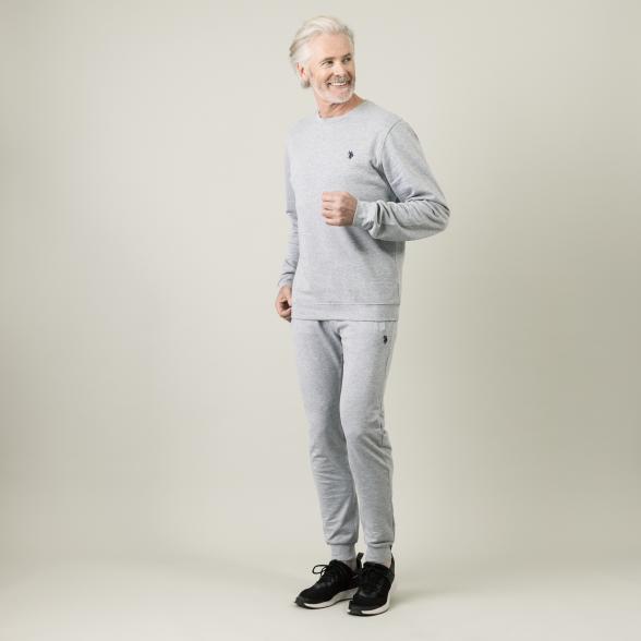 U.S. POLO ASSN. Herren Sweathose grau melange M - 105331600001 - 2 - 588px