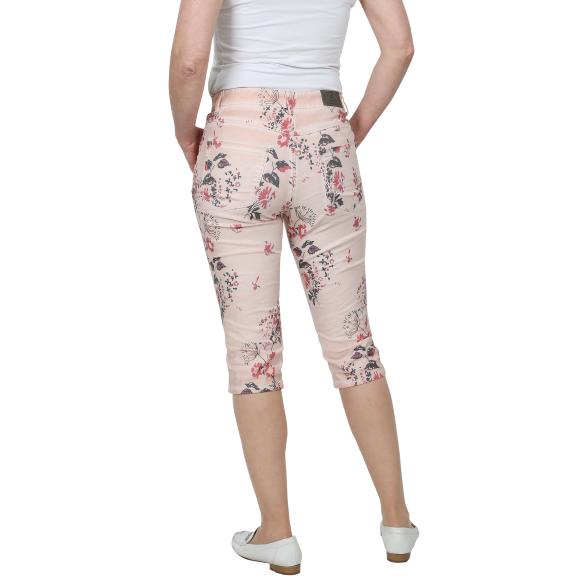 Z-ONE Damen Caprihose mit Blumendruck multicolor 50 - 105439200006 - 2 - 588px