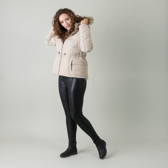 Z-ONE Damen Steppjacke mit Kapuze, beige - 105535000000 - 2 - 588px