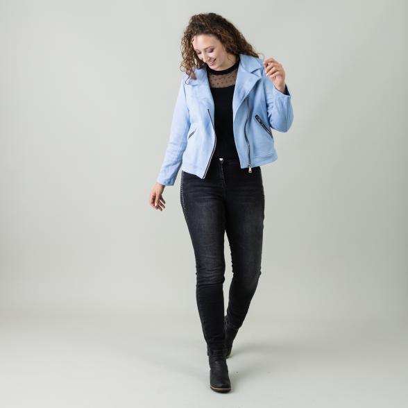 Z-ONE Damen Bikerjacke, eisblau - 105535500000 - 2 - 588px