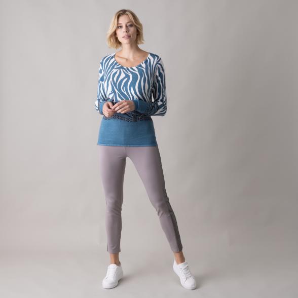MILANO Design Pullover 'Gravina', petrol/weiß - 105542400000 - 2 - 588px