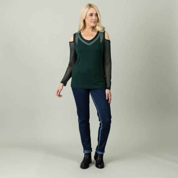 TRENDS by J. Leibfried  Damen-Shirt, dunkelgrün 52/54 - 105607500005 - 2 - 588px
