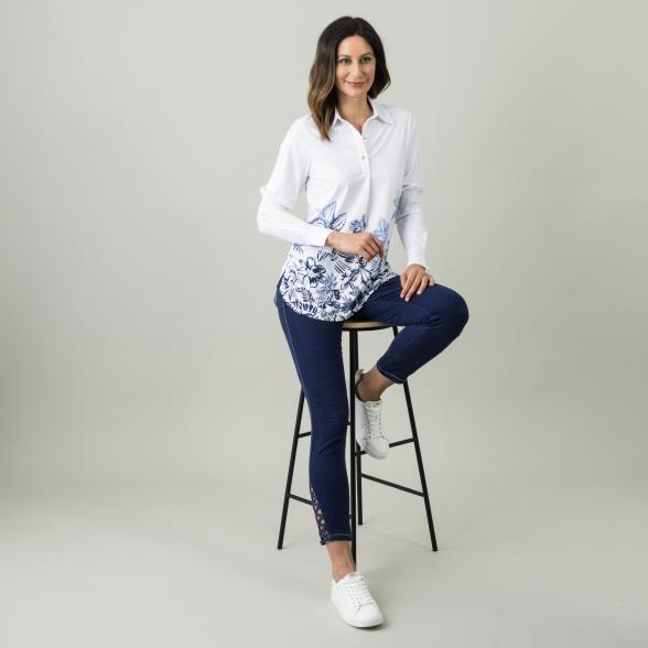 mocca by Jutta Leibfried Bluse, weiß/navy - 105702500000 - 2 - 588px