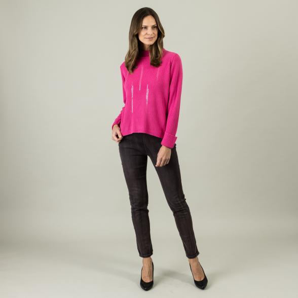 Zauberhose 'Perfect Janis', schwarz/rosé 52/54 - 105709800006 - 2 - 588px