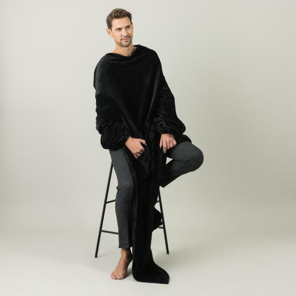 HOME Sweet HOME Tragbare Decke schwarz - 105754300000 - 2 - 588px