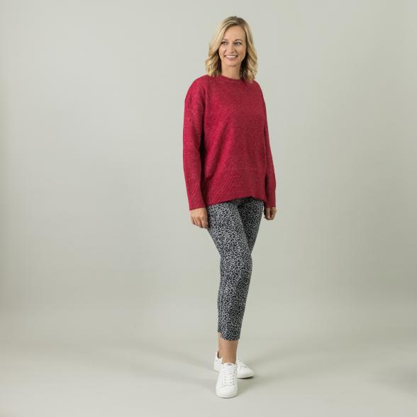 FASHION NEWS Thermo-Fleece-Leggings, schwarz/weiß - 105815100000 - 2 - 588px