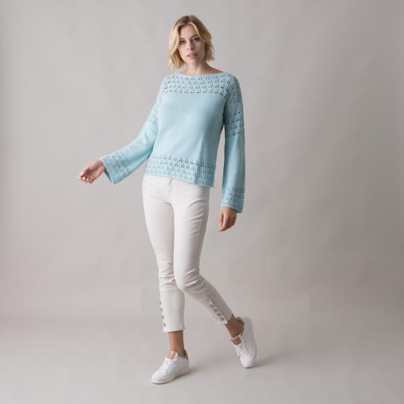 linea TESINI Damen Pullover, mint - 105889700000 - 2 - 588px