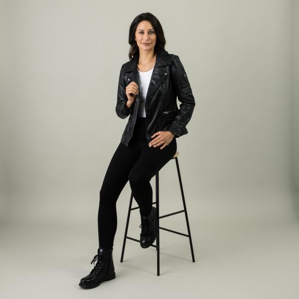 OTTO KERN Damen-Lederjacke 'Mineral', schwarz - 105963500000 - 2 - 588px