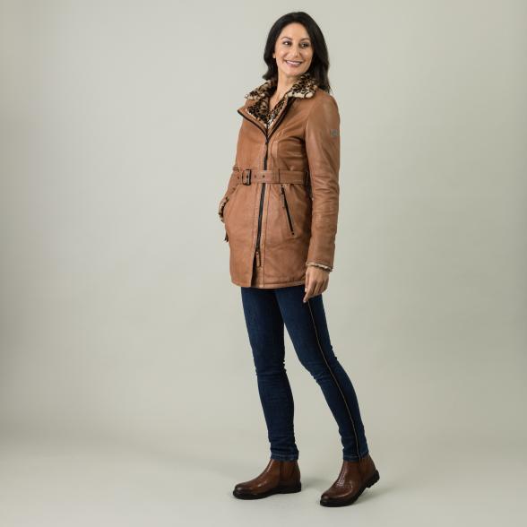 OTTO KERN Damen-Ledermantel 'Larna', cognac - 105967800000 - 2 - 588px