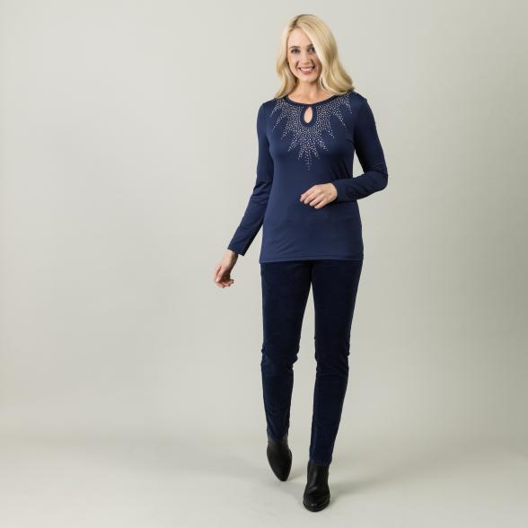 mocca by Jutta Leibfried Jeans 'Samt-Look', blau - 106039000000 - 2 - 588px