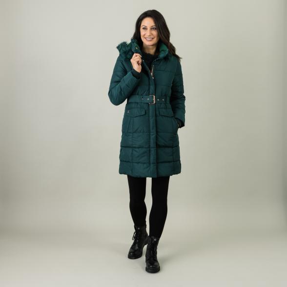 ZABAIONE Damen Steppmantel, dunkelgrün - 106182200000 - 2 - 588px